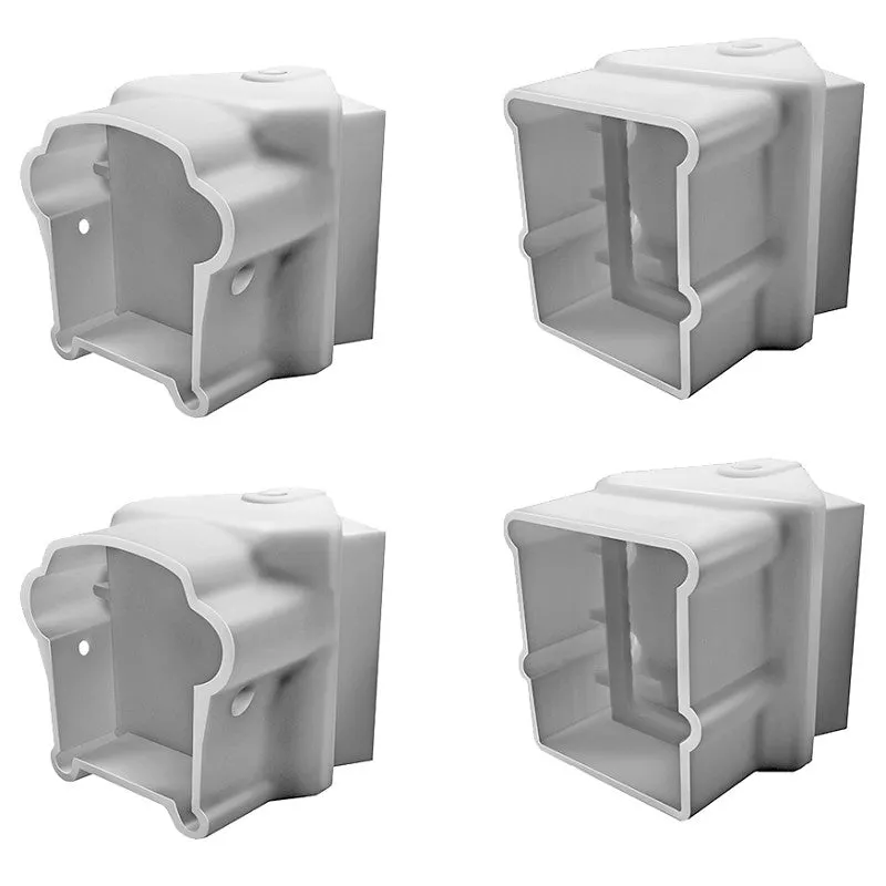 Xpanse Premier 73012498 Rail Angle Bracket, Vinyl, White, For: Premier Series Railings