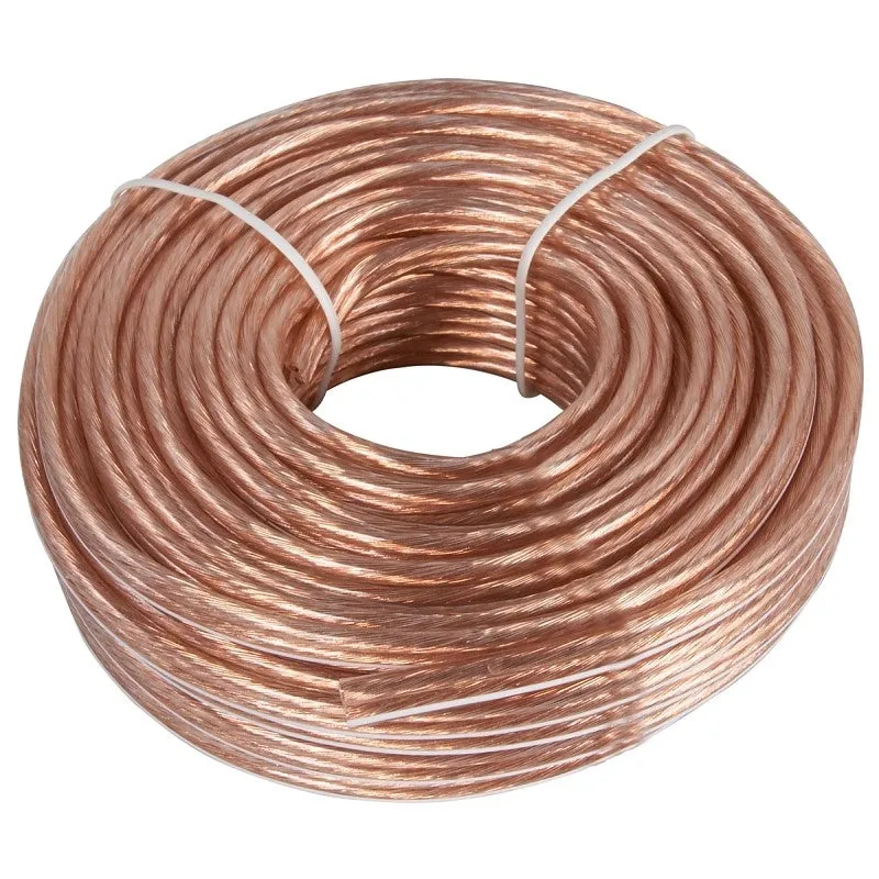Zenith AS105018C Speaker Wire, 18 AWG Wire, PVC Sheath, Clear Sheath, 50 ft L