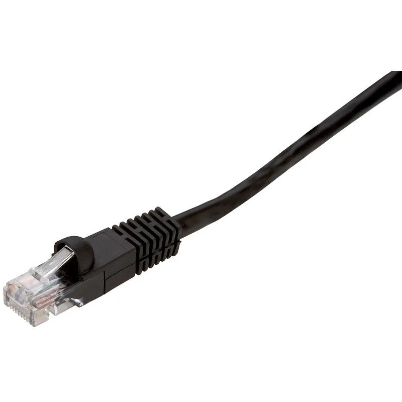 Zenith PN10506EB Network Cable, 50 ft L, Cat6e Category Rating, Black Sheath