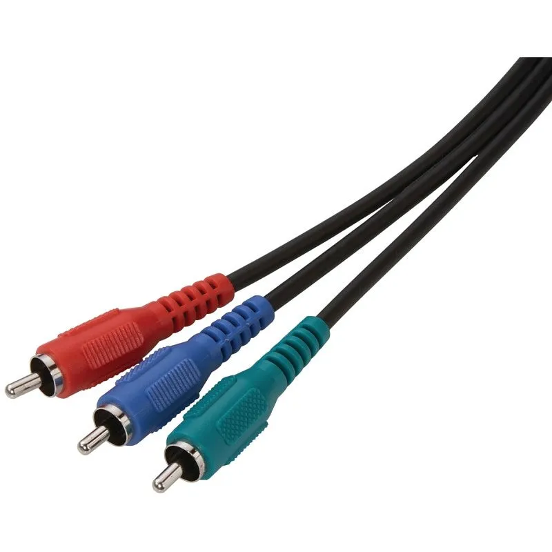 Zenith VC1006COMPON Video Cable, Black Sheath, 6 ft L