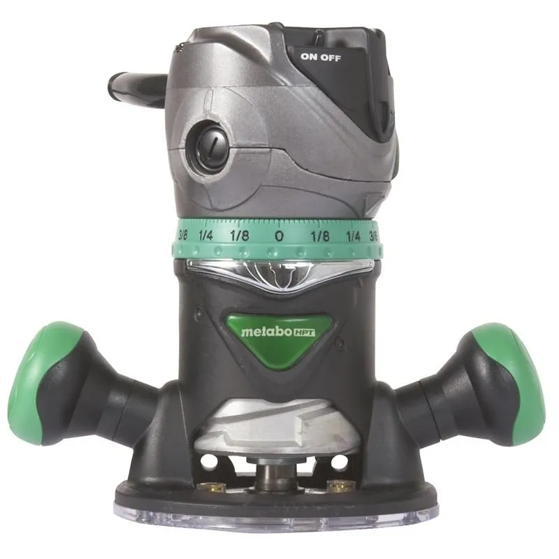 metabo hpt m12vcm 2 14 peak hp variable speed fixed base router